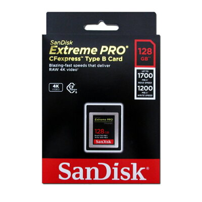 【楽天市場】SanDisk 128GB CFexpress Type B カード Extreme PRO SDCFE-128G-GN4IN